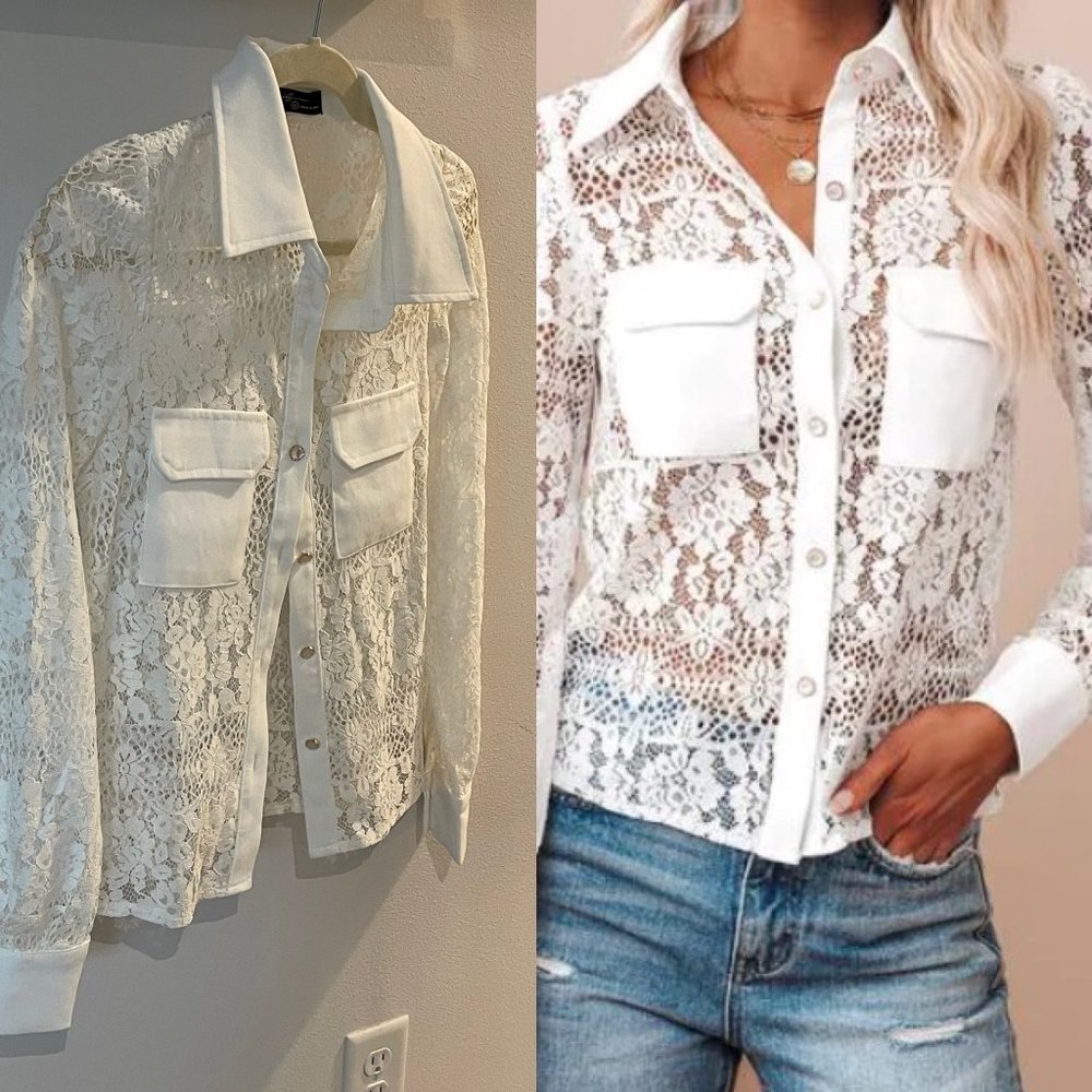 White Lace Top